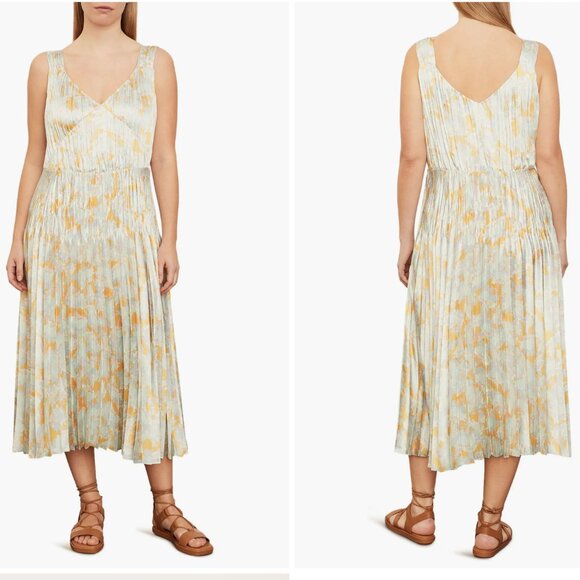 NWT Vince Lotus pleated slip dress - Picture 2 of 4